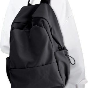 Black Backpack for Women Small Backpacks for School Bag School Backpack for College Bookbag for Women Waterproof Gym Backpacks for Men Book Bags